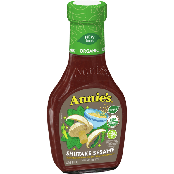 Annie's Organic Shiitake Sesame Dressing 8 Fl Oz Bottle