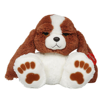 Plush,10"white&brown Hound