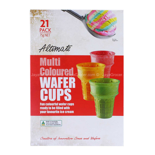 Altimate Multi Coloured Wafer Cups 75g