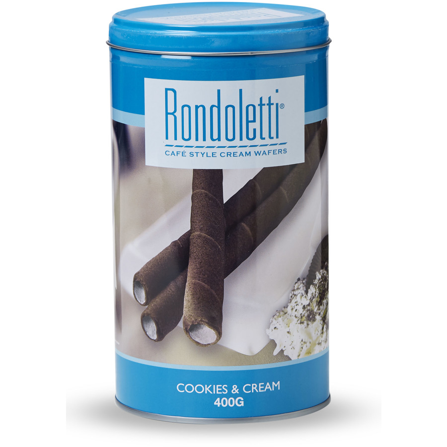 Rondoletti Cookies & Cream Wafers 400g Is Not Halal