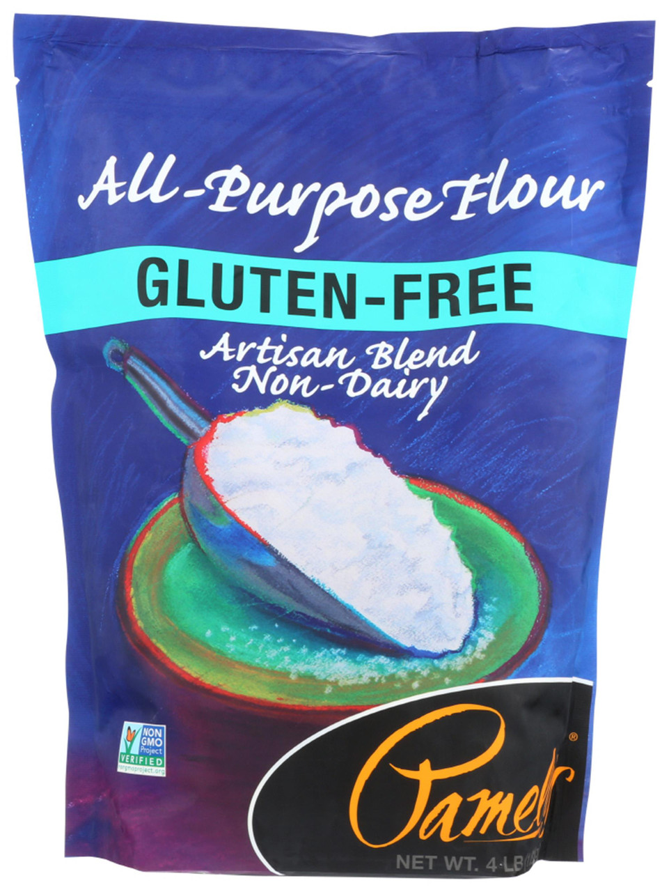 Pamela's Products Gluten Free Artisan Flour Blend Non-Dairy Wheat Free, 4 Lb