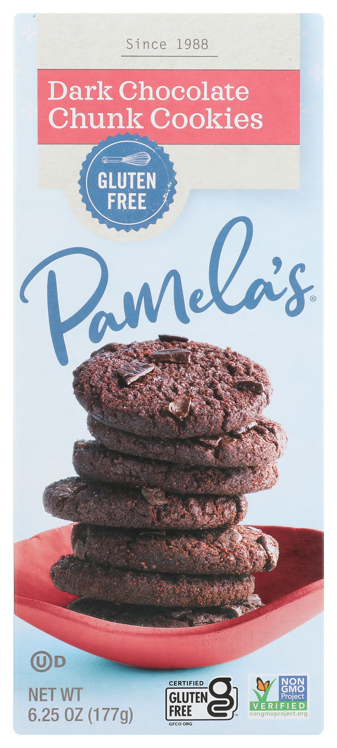 Pamela's S Products Cookies Dark Chocolate Chunk Gluten-Free 5.29 Oz