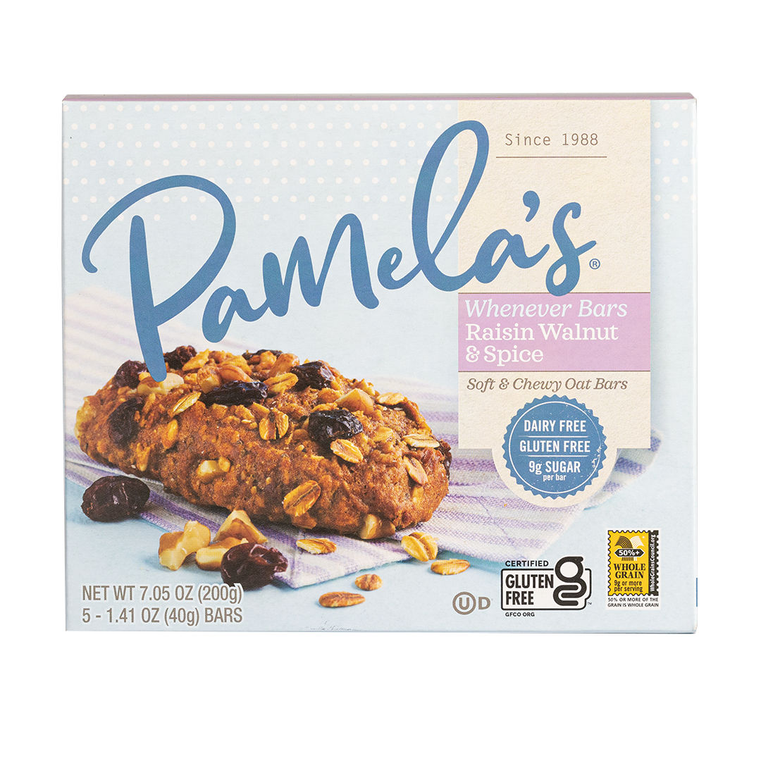 Pamela's Products Whenever Bars Oat Raisin Walnut Spice, 1.41-Ou