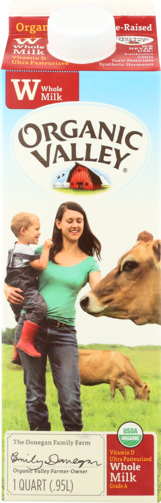 Organic Valley Whole Milk 32 Fl. Oz. Carton