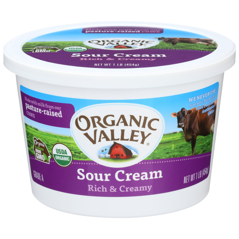 Organic Valley Rich And Creamy Sour Cream - 1lb