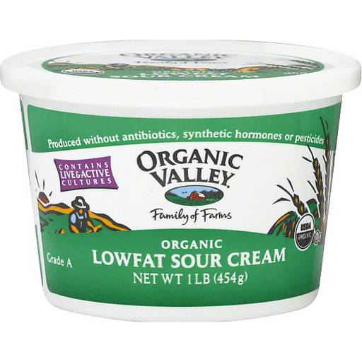 Organic Valley Low Fat Sour Cream - 1lb