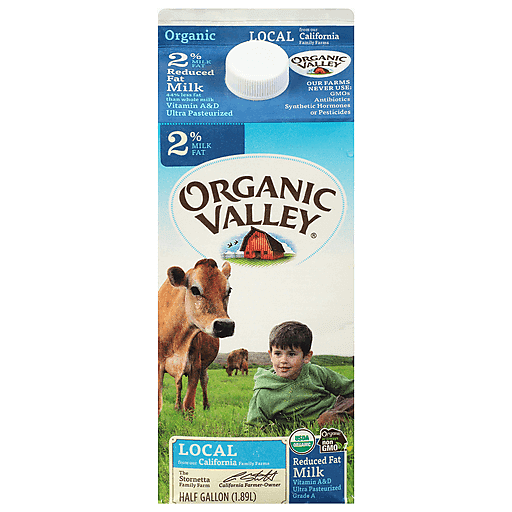Organic Valley Milk, Reduced Fat 2
