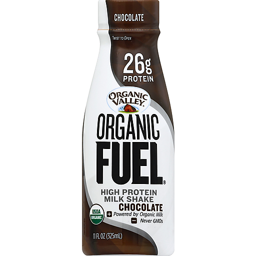 Organic Valley Fuel Milk Shake, High Protein, Chocolate