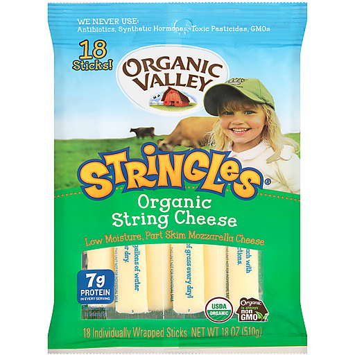 Organic Valley String Cheese 18 Oz