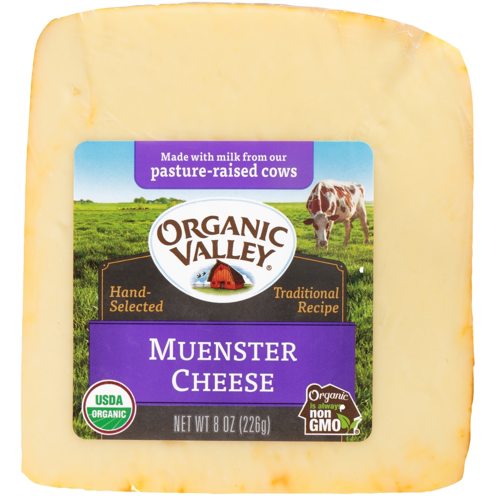 Organic Valley Muenster Cheese 8 Oz. Pack