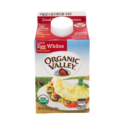 Organic Valley Egg Whites, Pasteurized, Liquid