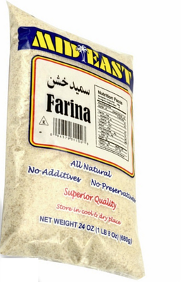 Mid-East Farina 24 Oz, All Natural, No Preservatives, No Additives