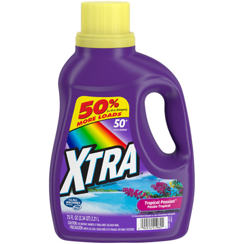 Xtra Tropical Passion Liquid Laundry Detergent 75 Fl. Oz. Jug