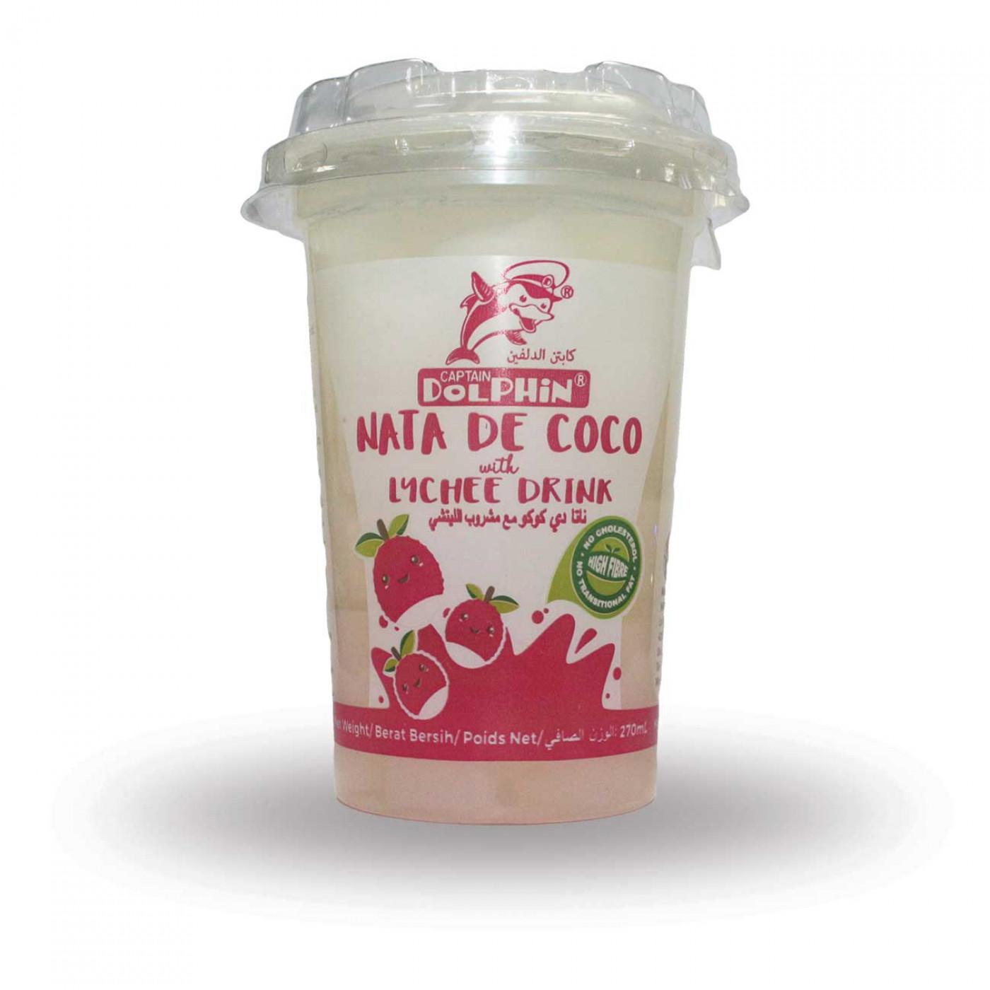 Dolphin Nata De Coco Lychee Drink 270ML