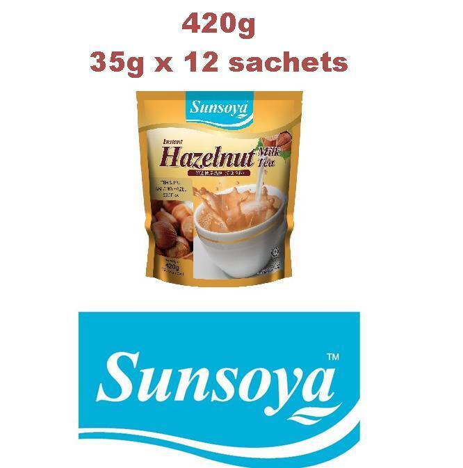 Sunsoya Instant Hazelnut Milk Tea (35g X 12 Sachet)