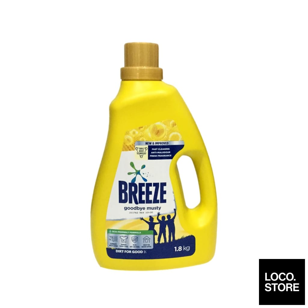 Breeze Liquid Detergent Goodbye Musty 1.8kg