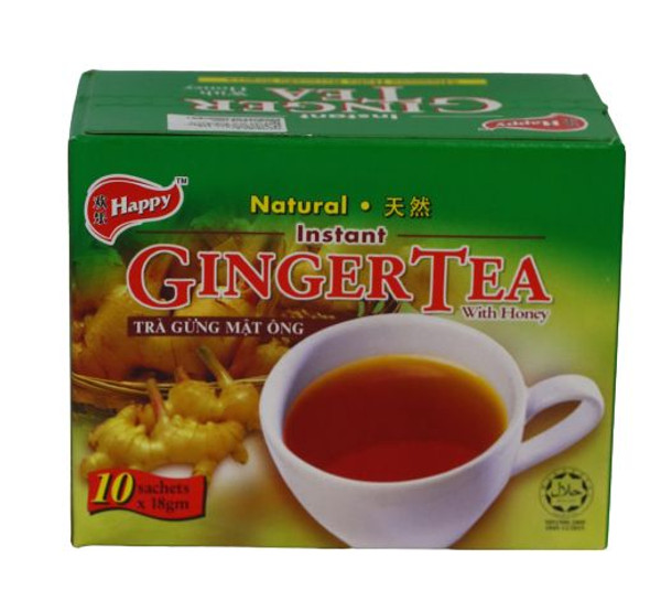 Happy Instant Ginger Tea 10x18g