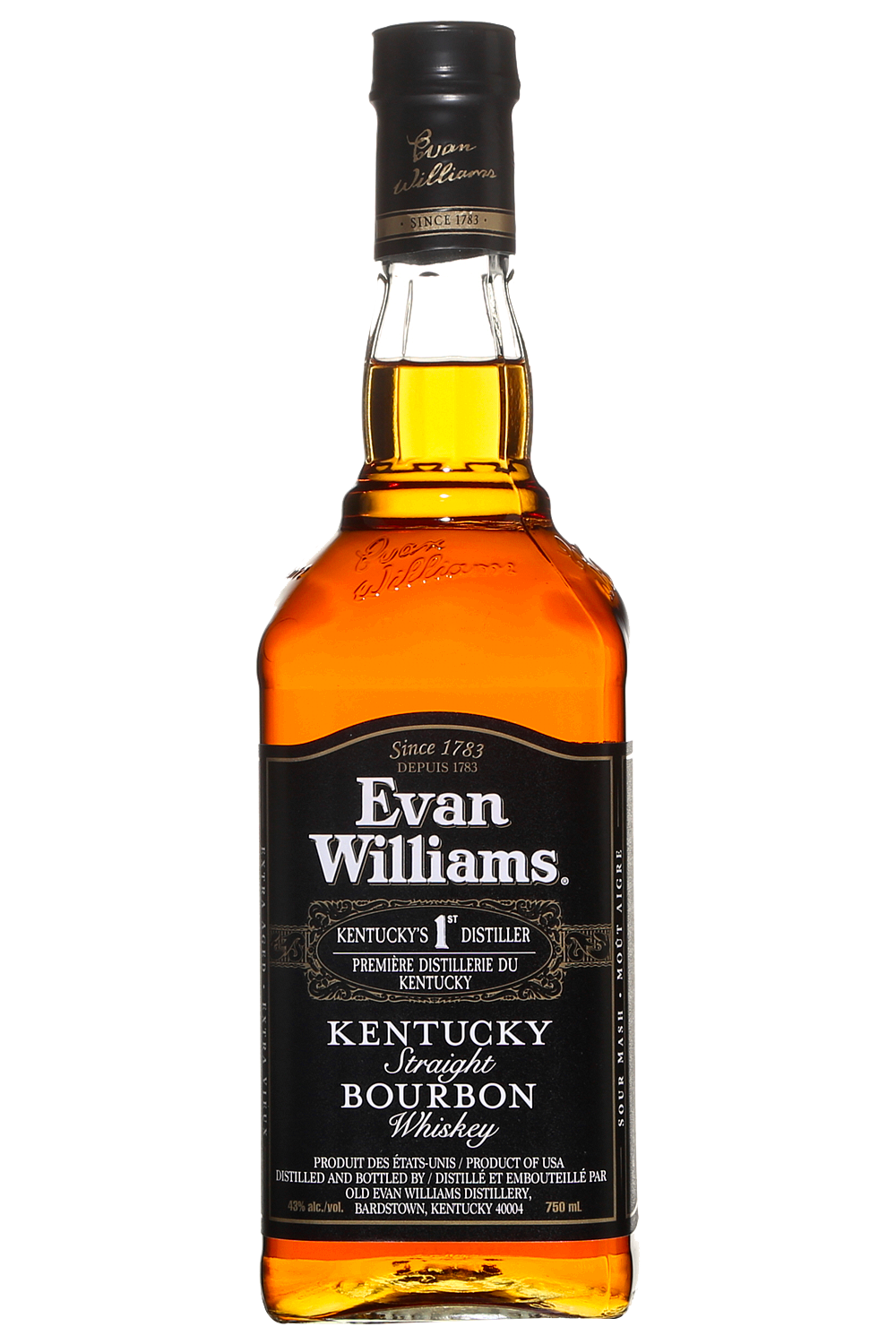 Evan Williams Black Label Kentucky Straight Bourbon Whiskey 750ml