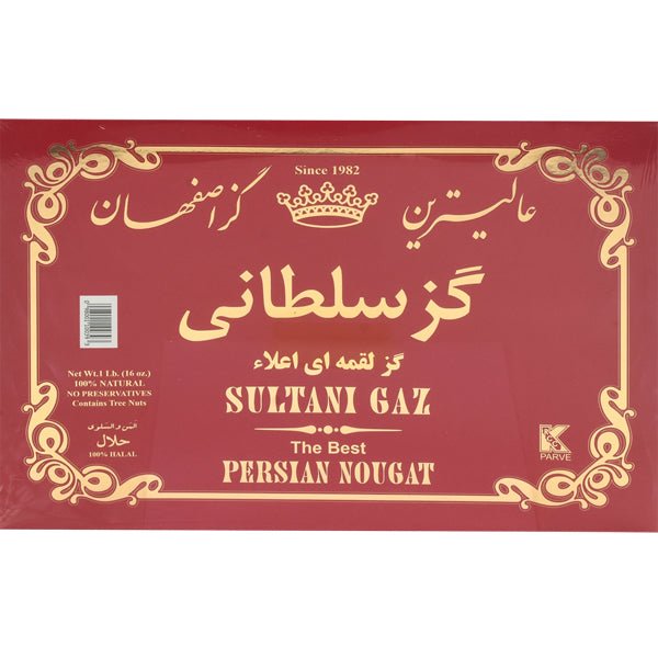 Imperial Gaz-Loghmeh Sultani Red Persian Nougat 16 Oz 454 Gr