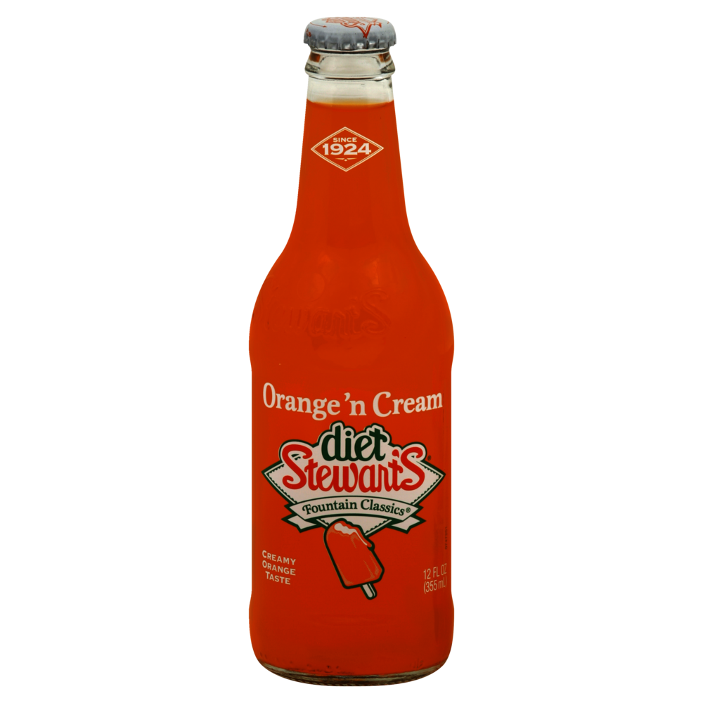 Stewart's Fountain Classics Soda, Diet, Orange 'N Cream