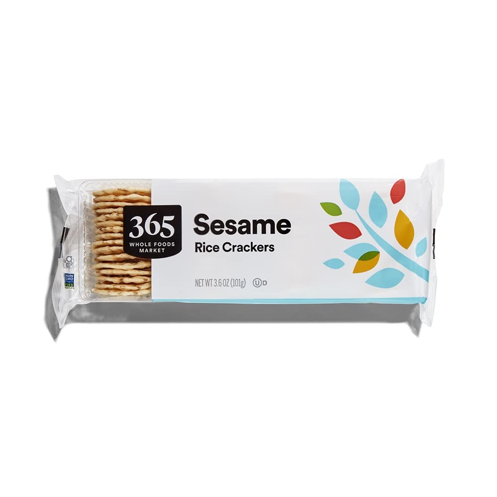 365 by Whole Foods Market Everyday Value Rice Crackers, Sesame