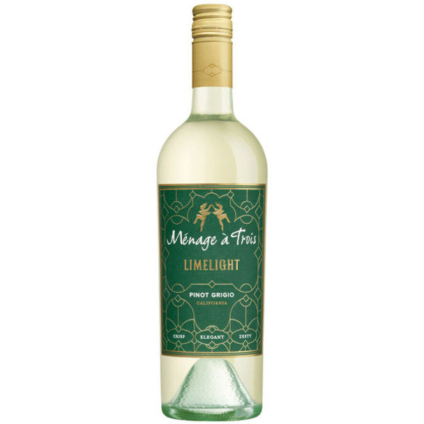 Menage a trois Limelight Pinot Grigio California White Wine