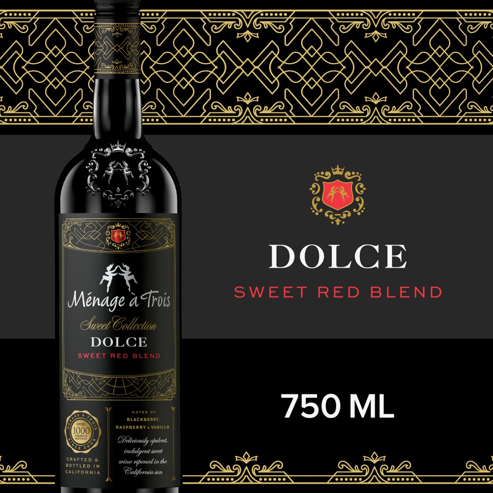 Menage a trois Ménage À Sweet Collection Dolce Red Blend Wine - 750ml Bottle